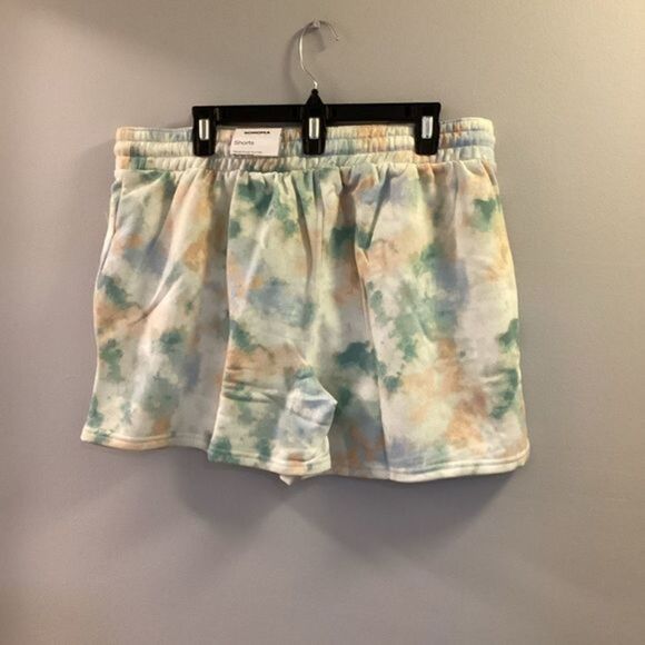 SONOMA fleece shorts woman’s‎ size 2X color called green blue cloud NWT … - Picture 5 of 15